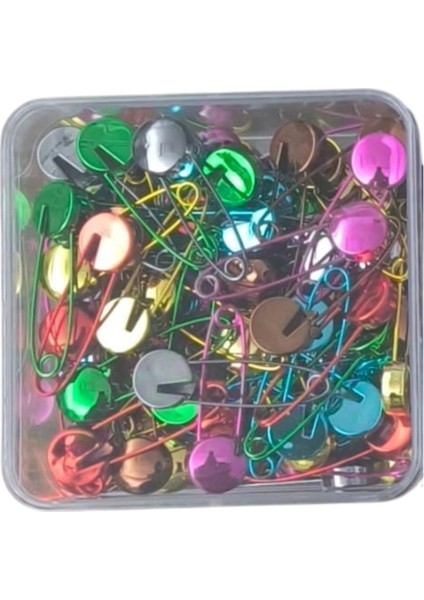 Çengelli Iğne Kilitli Bebe Renkli Küçük 100 Adet