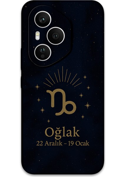 Honor 400 Pro Uyumlu Oğlak Burcu Desenli Telefon Kılıfı + Ekran Koruyucu - 5777