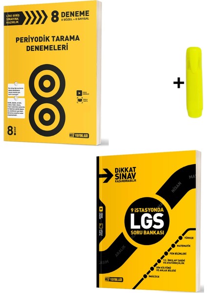 Hız 8. Sınıf 9 Istasyonda Lgs Tüm Dersler Soru Bankası ve Periyodik Deneme Yeni