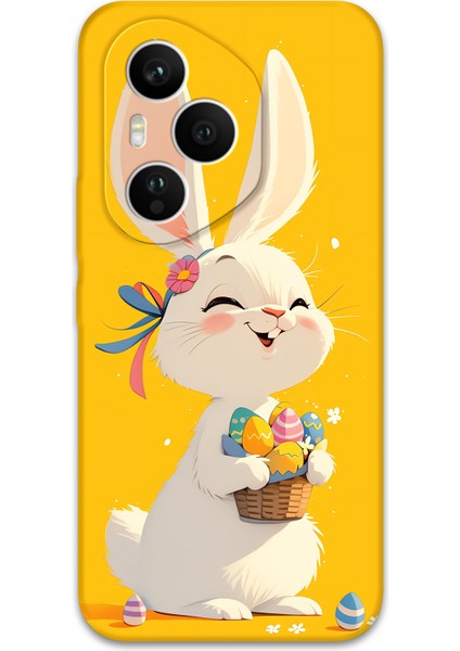 Honor 400 Pro Uyumlu Tavşan Desenli Telefon Kılıfı + Ekran Koruyucu - 5807