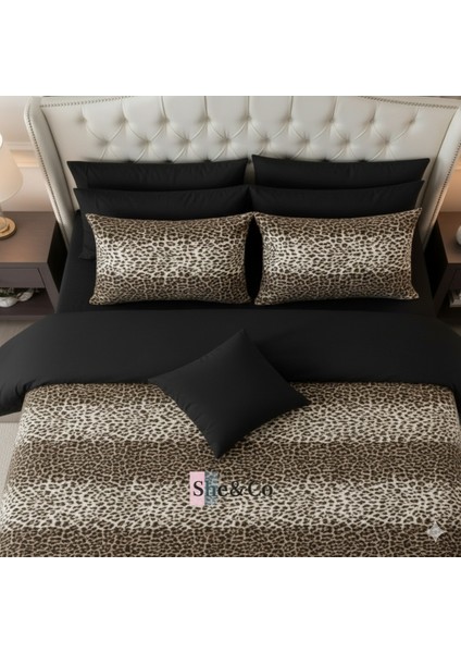 Çift Kişilik Nevresim Seti- Leopar (Çarşaf Yoktur) modelleri