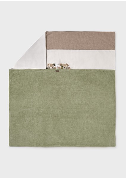 90X80 cm Kışlık Bebek Kadife Battaniye – Yumuşak & Sıcacık Yeşil