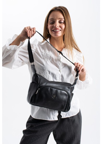 Kadın Ayarlanabilir Çapraz Askılı Çok Gözlü Suni Deri Omuz Çantası 1434 fırsatları