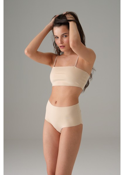 Kadın Ten Invisible Askılı Büstiyer 5583