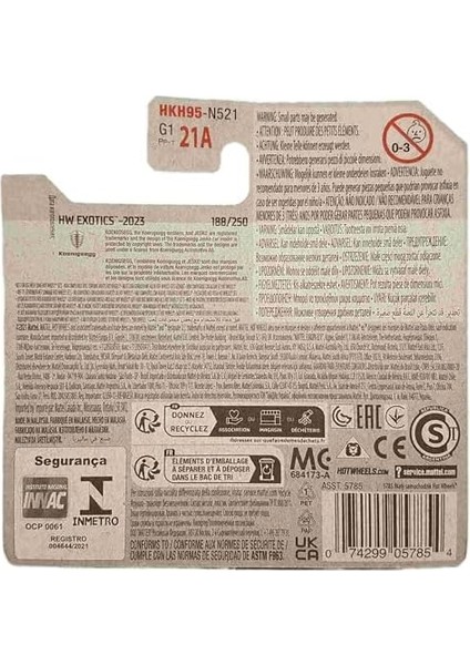 - Koenigsegg Gemera - Hw Exotics 4/10 - HKH95 - Short Card - Supersportwagen - Sarı - 2023 fiyatları