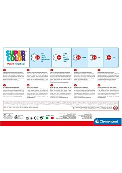 24241 Supercolor Prenses Yapboz, 24 Maksi Parça, 3 Yaşından Itibaren Renkli Çocuk Yapbozu, Özel Parlaklık ve Renk Yoğunluğu, Çocuklar Için Beceri Oyunu, Çok Renkli fiyatları