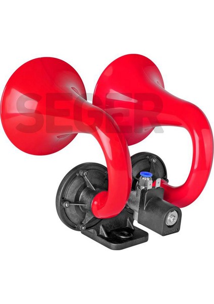 Techmrt Çift Borulu Havali Korna 12V Ramhorn-Çift Boynuz