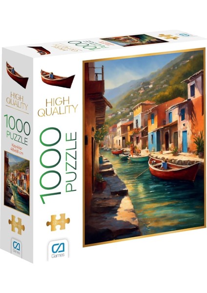 Games Kayıklar 1000 Parça 2,2mm Kalınlık 48X68CM Profesyonel Hobi Puzzle Yapboz Serisi