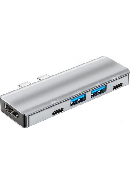 YG-2102 5 In 1 Çift Usb-C / Type-C-Usb Hub Çevirici Adaptör modelleri