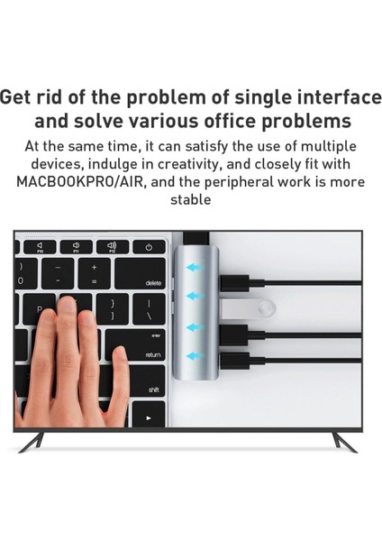 YG-2102 5 In 1 Çift Usb-C / Type-C-Usb Hub Çevirici Adaptör fırsatları