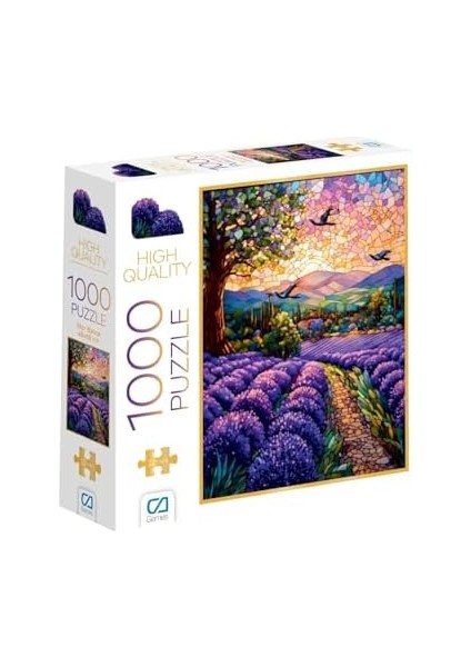 Games Mor Bahçe 1000 Parça 2,2mm Kalınlık 48X68CM Profesyonel Hobi Puzzle Yapboz Serisi fiyatları