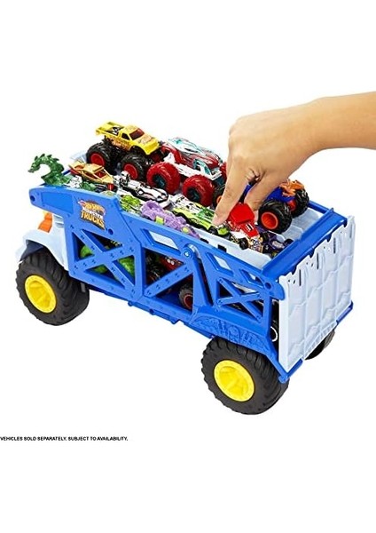 Trucks Rhino Taşıyıcı Kamyon, 12 Adet 1:64 Ölçekli Trucks Veya 32 Adet Hot Araç Taşır, Fırlatma Için Rampası Bulunur, 3 Yaş ve Üzeri HFB13 fiyatları