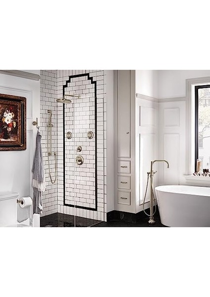 Yuvarlak Fırçalanmış Damla Ell El Duş Hortumu Duvar Konnektörü 1/2-Inç Ips, A725BN modelleri