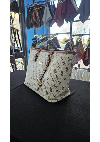 Krem Bayan El Çantası