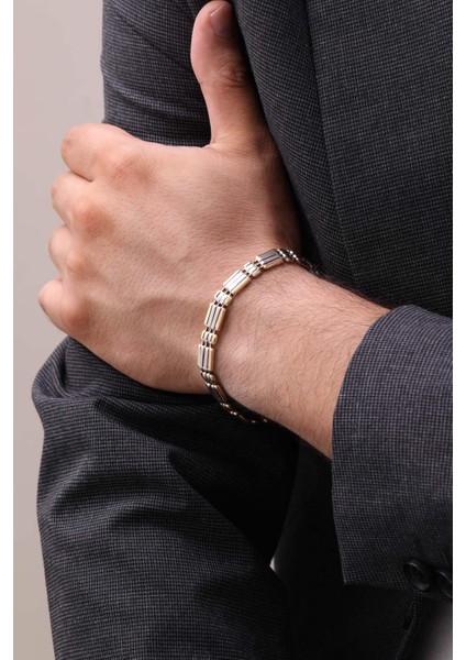 14 Ayar Altın Erkek Bileklik