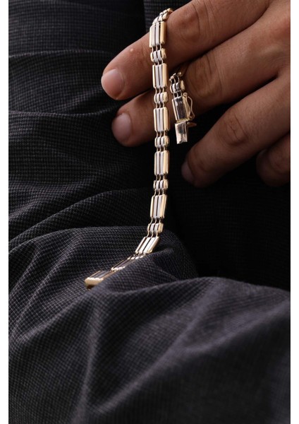 14 Ayar Altın Erkek Bileklik modelleri