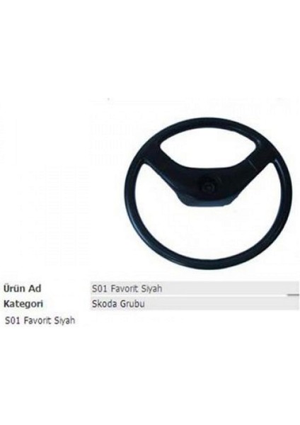 Techmrt Direksiyon Simidi Siyah Skoda Ym 00014