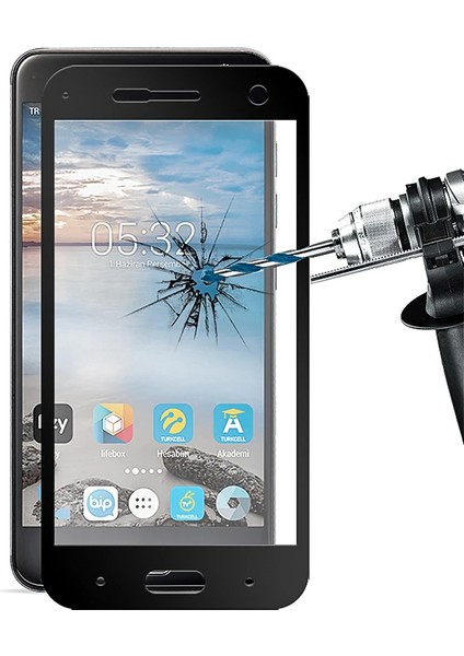 Turkcell T80 3D Full Kaplama Kırılmaz Cam Ekran KORUYUCU-(5775) - T997G988-Z88997