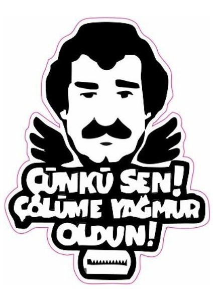 Müslüm Baba Motor Özel ve Oto Sticker Kabartmalı 7x9 cm A+Kalite