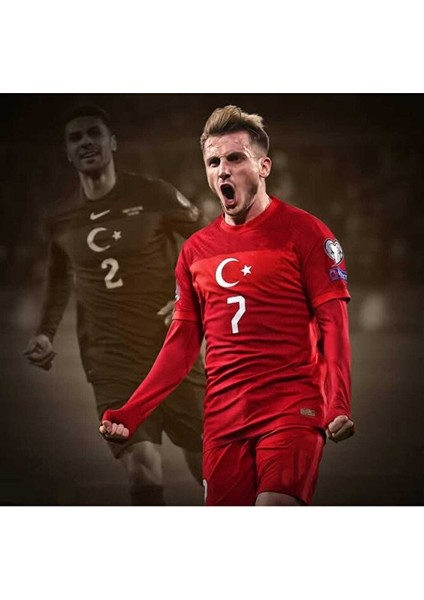 Türkiye Euro 2024 Kerem Aktürkoğlu Yetişkin Forması (Kırmızı)