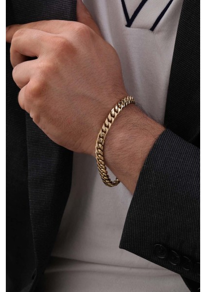 14 Ayar Gurmet Zincir Altın Erkek Bileklik fiyatları