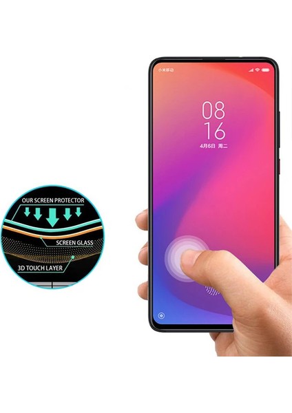 Xiaomi 9t /K20 Pro Full Glue Tempered Cam Ekran Koruyucu Full KAPLAMA-(5775) - T265G751-Z34265 modelleri