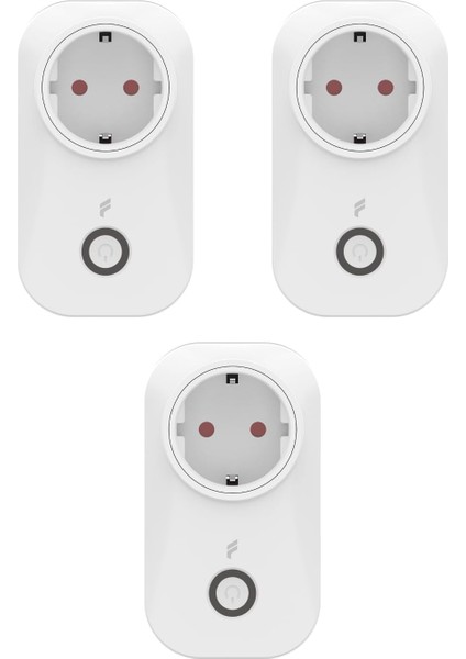 Akım Korumalı Priz 3&apos;lü Set (16 Amper), Wifi, Uzaktan Kontrol, Enerji Tüketim Takibi