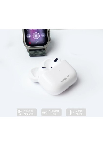 Wolg TB04 Tws Kablosuz Bluetooth 5.1 Kulakiçi KULAKLIK-(5775) - T997G357-Z96997 modelleri