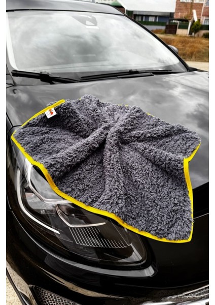 Çift Taraflı 600 Gsm Yüksek Tüylü Yumuşak Mikrofiber Oto Kurulama Temizleme Bezi ( 1 Adet )