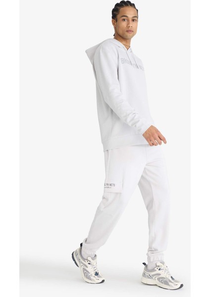 Fit NBA Brooklyn Nets Standart Fit Skuba Dalgıç Kumaş Jogger fiyatları