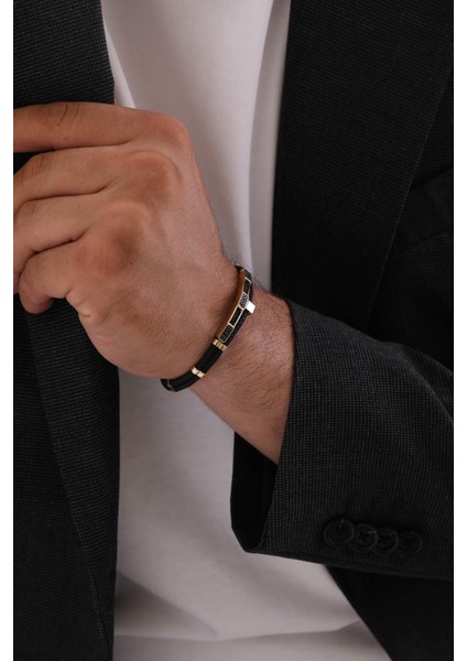 14 Ayar Plaka Altın Erkek Bileklik fırsatları