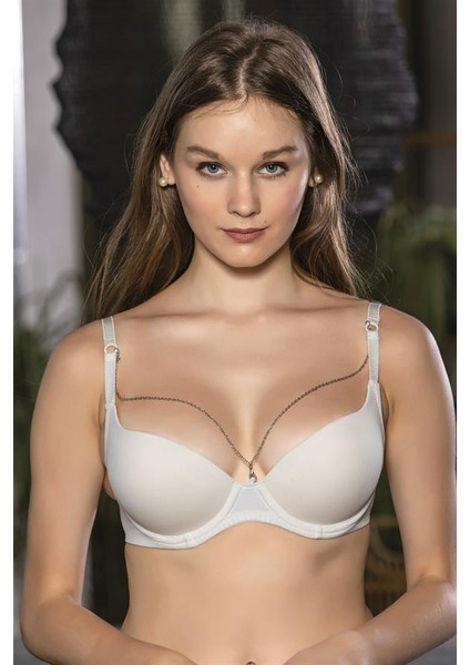 Zincir Detaylı Sütyen Ekru (BRF11200)