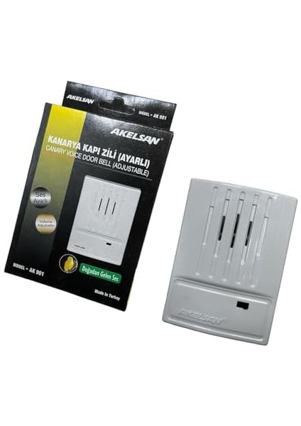 AK-901 Kanarya Kapı Zili – Tek Sesli, Ac 12-15V, 12V Zil Trafosu ile Uyumlu, Kompakt ve Dayanıklı Tasarım, Ev ve Ofis Için fiyatları