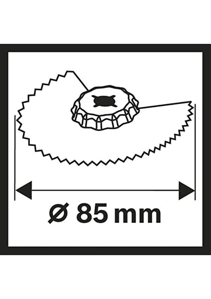 Professional 10X Segmentsägeblatt Acz 85 Eb (Für Holz Und Metall, 85 Mm, Zubehör Multifunktionswerkzeug) fiyatları