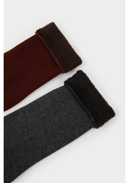 Kadın Termal 2'li Termal Kışlık Çorap F8876AXNS