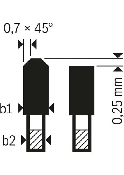 2608642135 Dairesel Testere Bıçağı For Laminat 254 x 30 x 2.5/1.8 mm Z84TR-F fiyatları