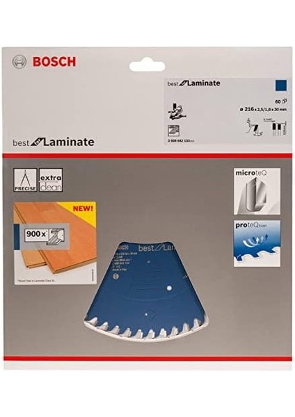 2608642135 Dairesel Testere Bıçağı For Laminat 254 x 30 x 2.5/1.8 mm Z84TR-F modelleri