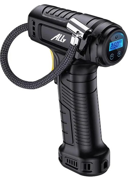 Ally 120W Kablosuz Basınç Göstergeli Mini Hava Popmpası KOMPRESÖRST-5007C-(5775 - T675G707-Z09