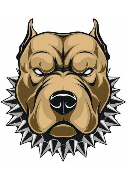 Pitbull Motor Özel ve Oto Sticker Kabartmalı 7,5x8,5 cm A+Kalite