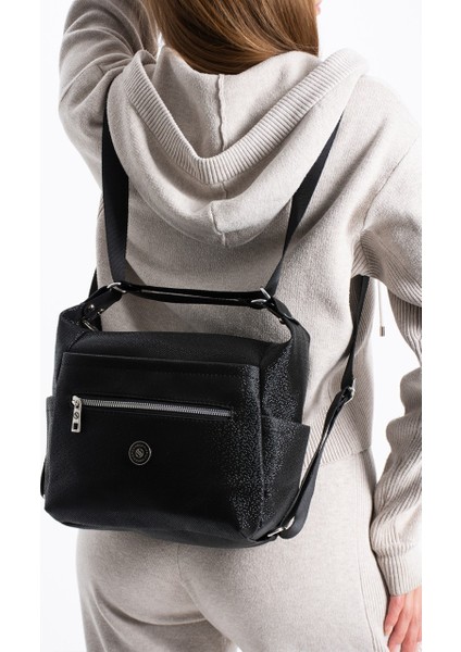 Kadın 4 Bölmeli Suni Yumuşak Deri Omuz ve Sırt Çantası 1436 indirimleri