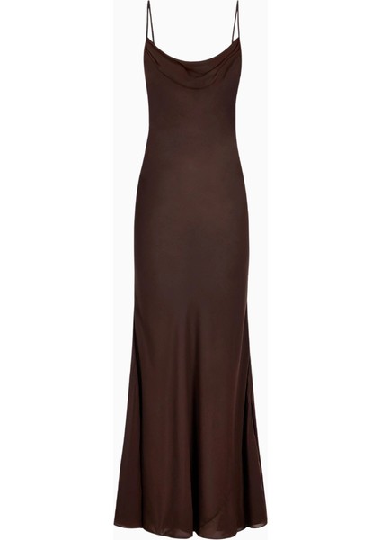 Ruched Chiffon Maxi Dress Kadın Elbise fiyatları