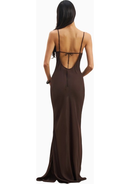 Ruched Chiffon Maxi Dress Kadın Elbise modelleri