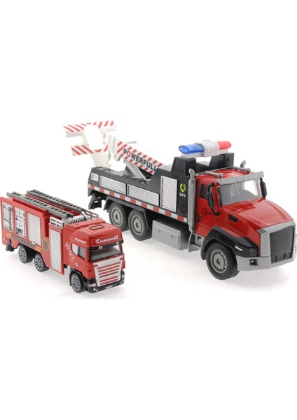 Die Cast Çek Bırak Vinçli Kurtarıcı ve Söndürücü Itfaiye Aracı indirimleri