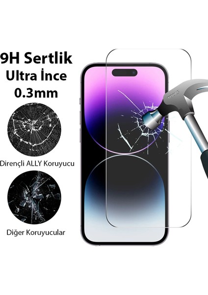 Ally iPhone 15 Pro Max Full Hd Tempered Kırılmaz Cam Ekran KORUYUCU-(5775) - T062G686-Z86062 fiyatları