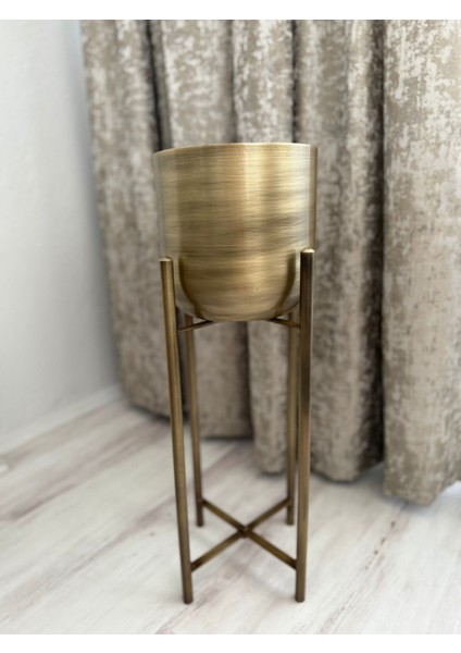 60 cm 25 cm Eskitme Ayaklı Saksılık