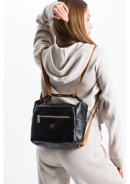 Kadın 4 Bölmeli Suni Yumuşak Deri Omuz ve Sırt Çantası 1436 fiyatları