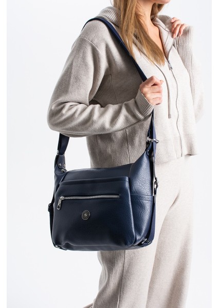 Kadın 4 Bölmeli Suni Yumuşak Deri Omuz ve Sırt Çantası 1436 indirimleri