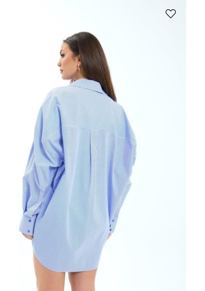 Gömlek-Mavi Beyaz ÇİZGİLİ-7388 indirimleri