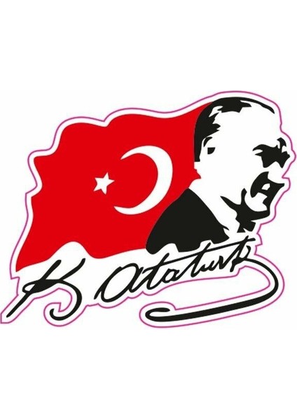 Bayrak Motor Özel ve Oto Sticker Kabartmalı 7,5x9 cm A+Kalite