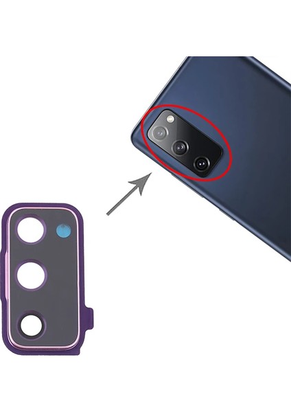 Sm Galaxy S20 Fe G780 Metal Çerçeveli Kamera Lens Full SET-(5775) - T658G893-Z95658 modelleri